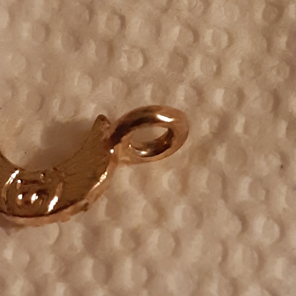 Crescent Moon Pendant with Stones - Picture 4 of 6